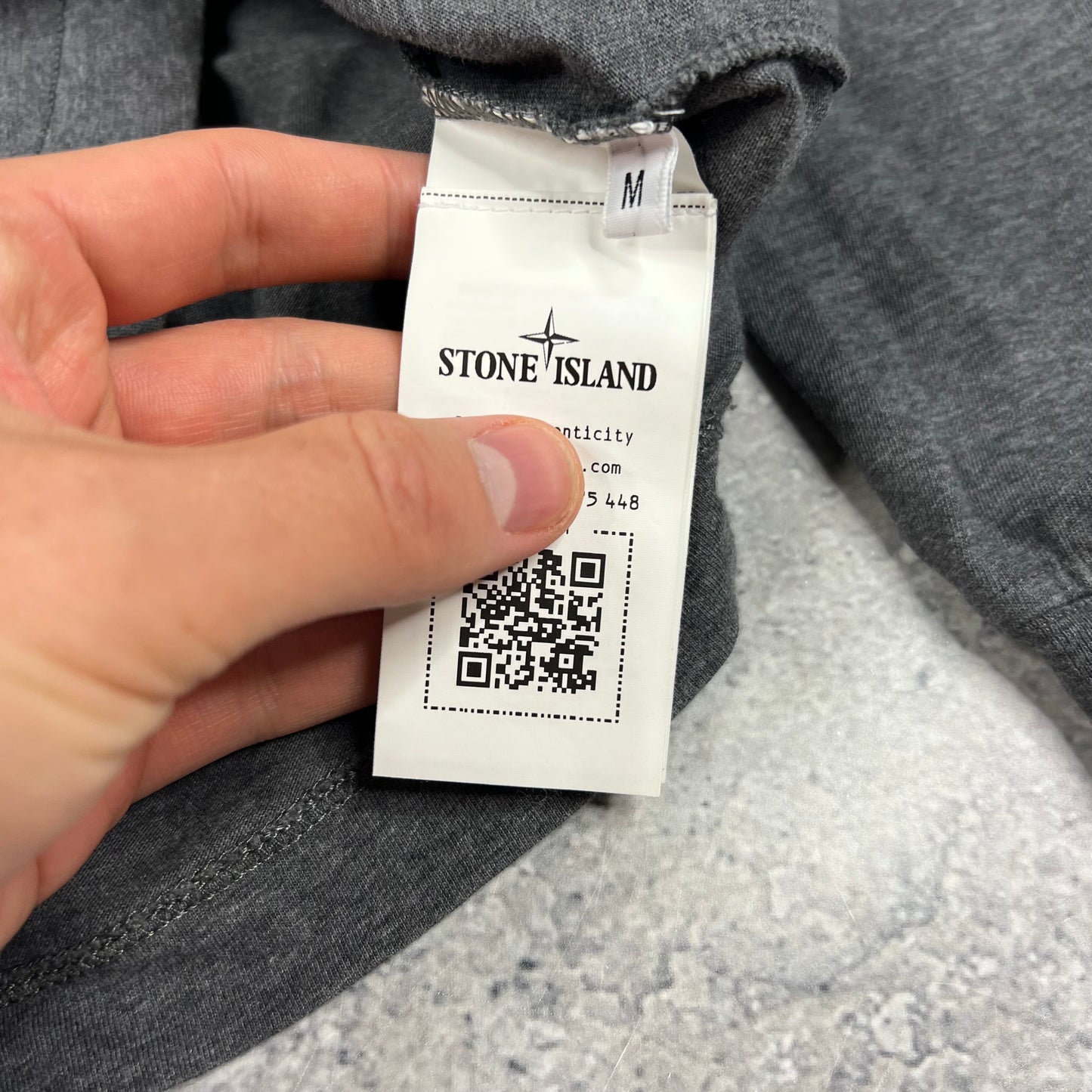 Stone Island Dark Grey L/S T-Shirt Medium 20”