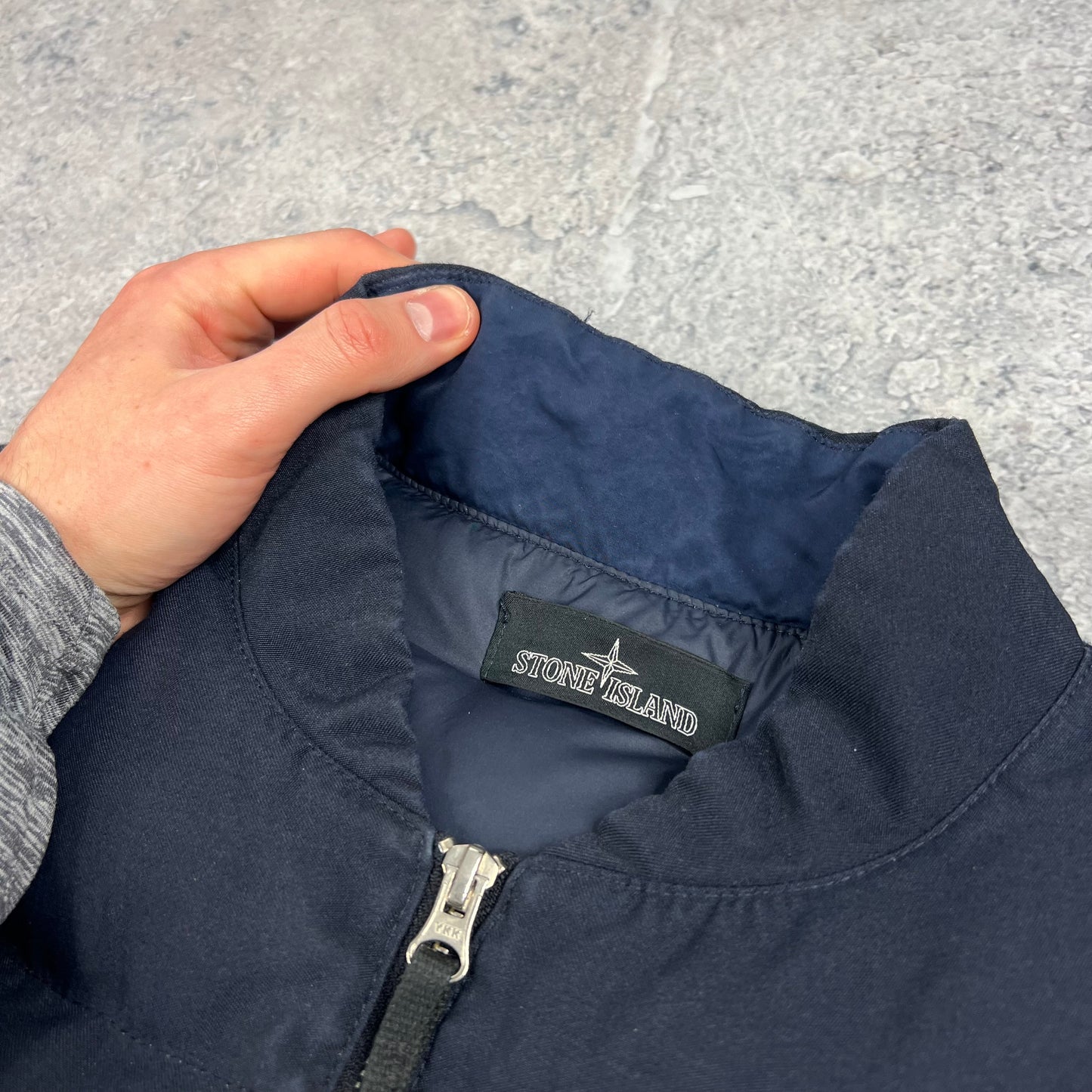 Stone Island Shadow Project Navy Down Gilet XL 23.5”