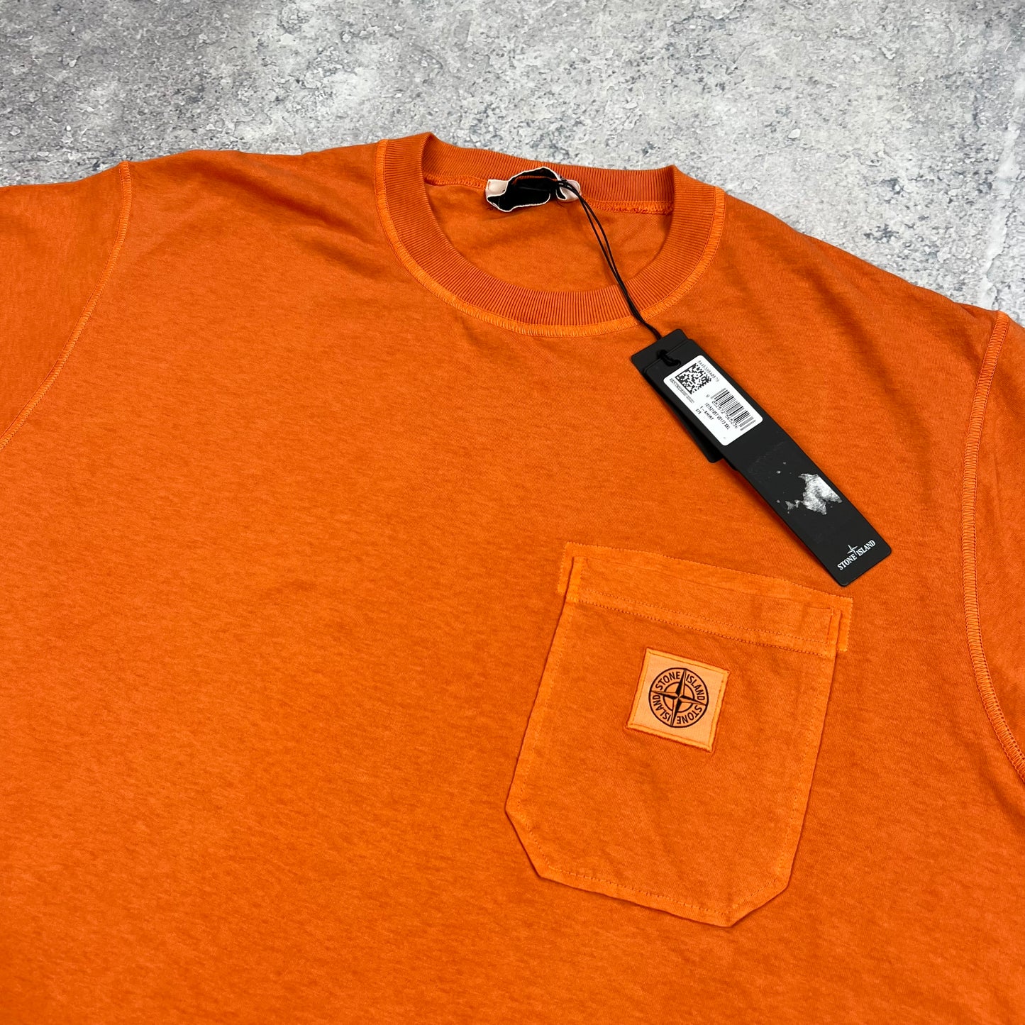 Stone Island Orange Patch T-Shirt XXL 24” BNWT