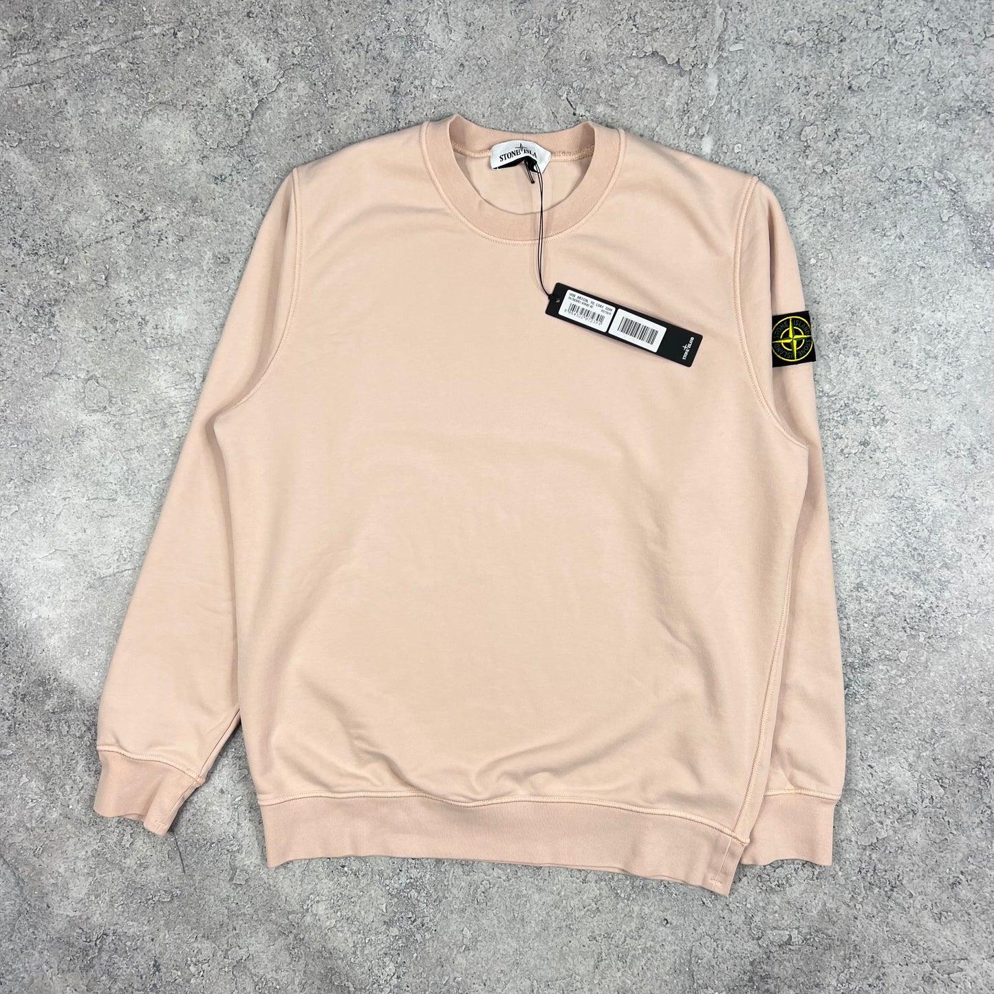 Stone Island Pale Pink Sweatshirt XL 23.5” BNWT