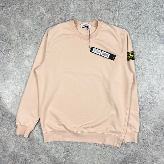 Stone Island Pale Pink Sweatshirt XL 23.5” BNWT