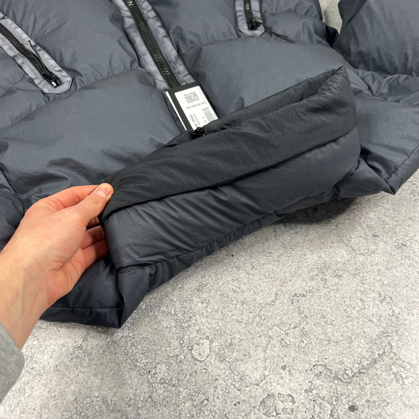 CP Company Grey Bi-TM Down Jacket XL 25.5” BNWT