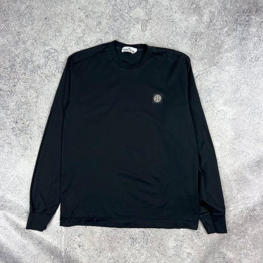 Stone Island Black L/S T-Shirt Medium 20.25”