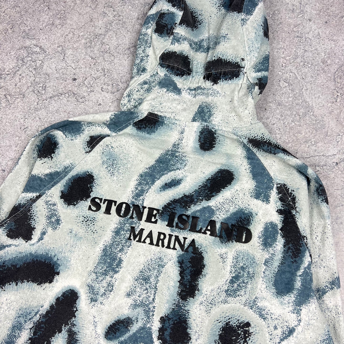 Stone Island Marina Reef Camo Hoodie Small 21.75”