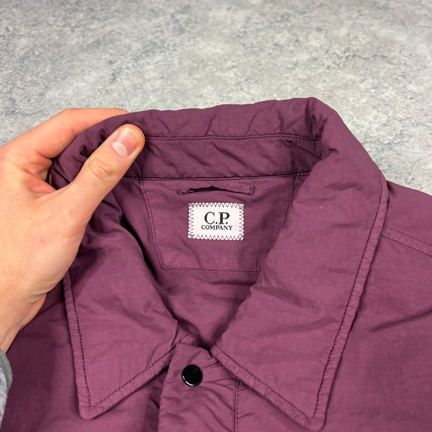 CP Company Burgundy Flatt Nylon Primaloft Jacket Large 23.5” BNWT