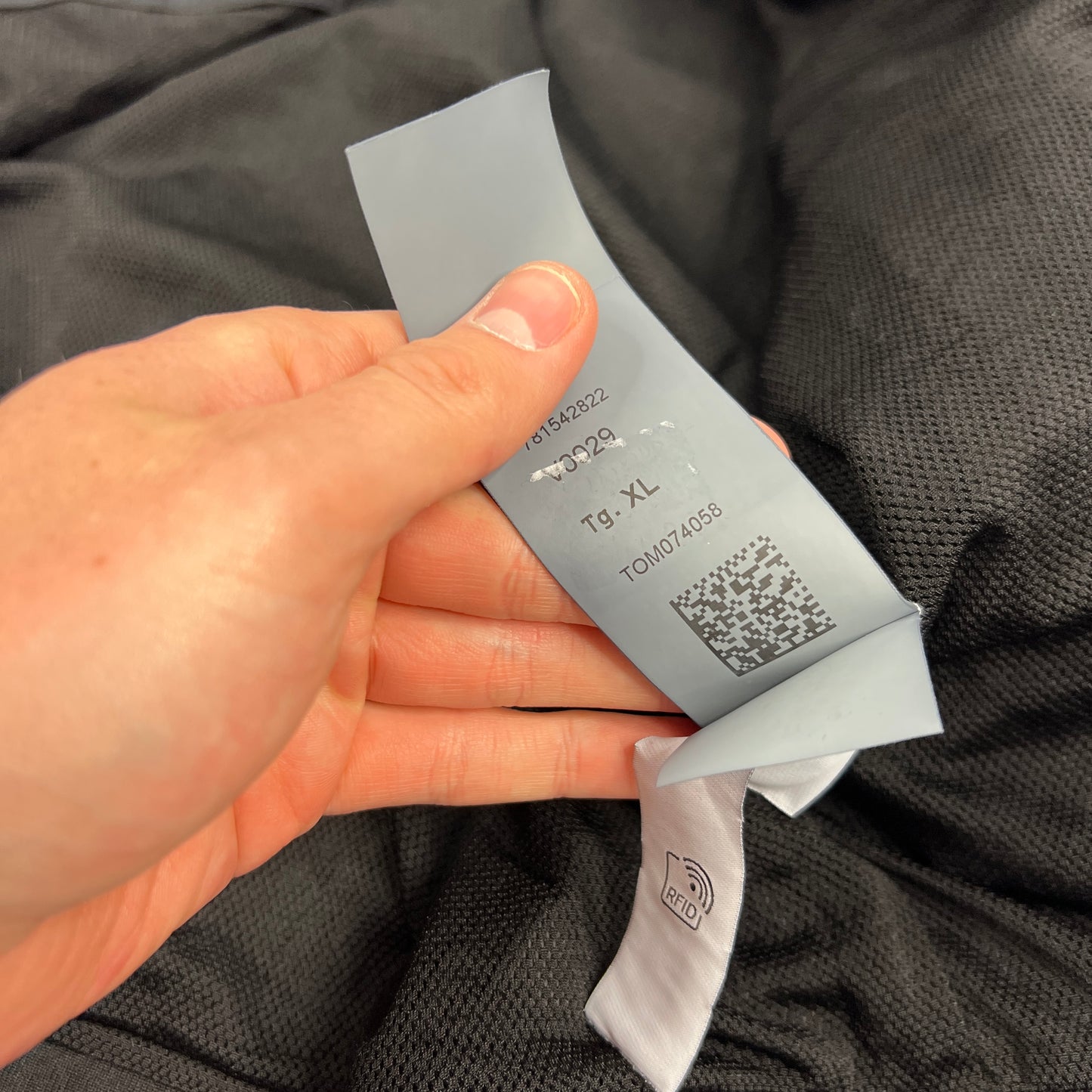 Stone Island Black Crinkle Reps Jacket XL 23”