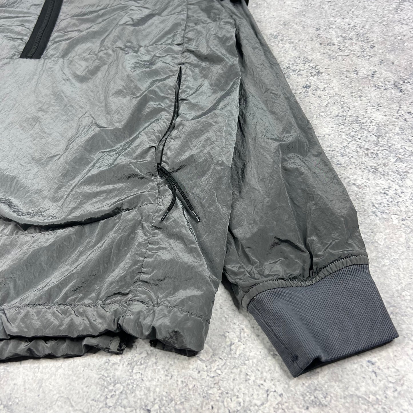 Stone Island Grey Nylon Metal Pullover Medium 22.5”