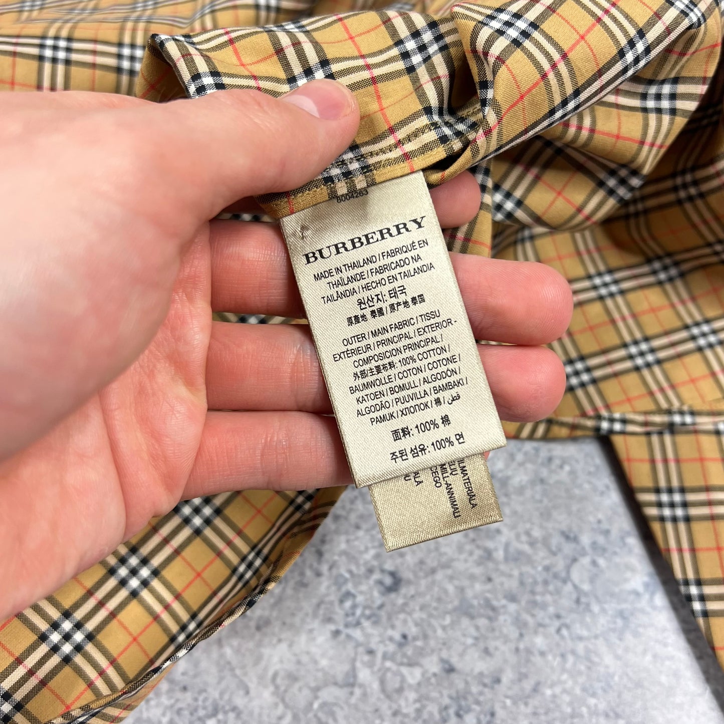 Burberry Novacheck L/S Shirt XXL 24.75”