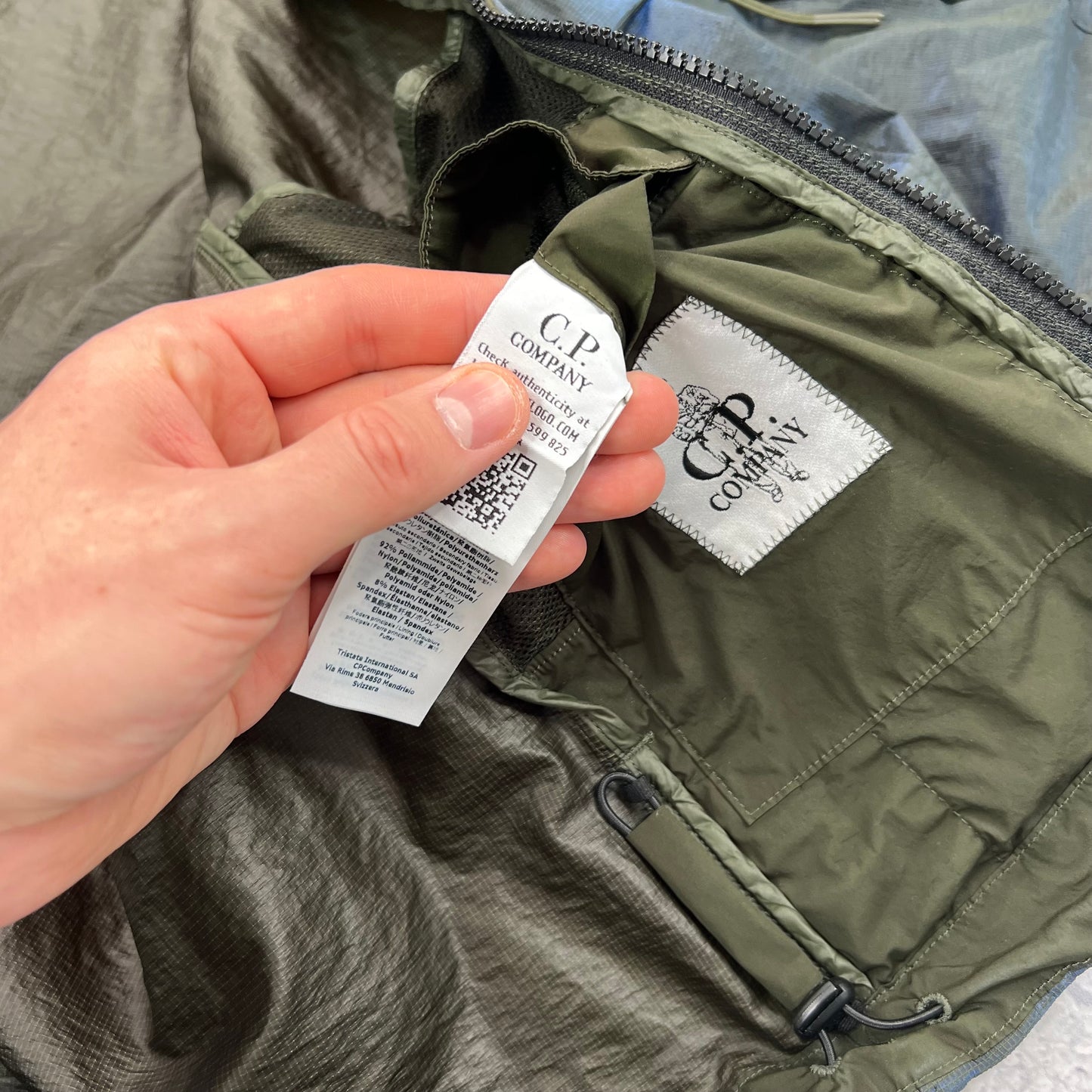 CP Company Blue Prism Big Lens Jacket Large 23.25”