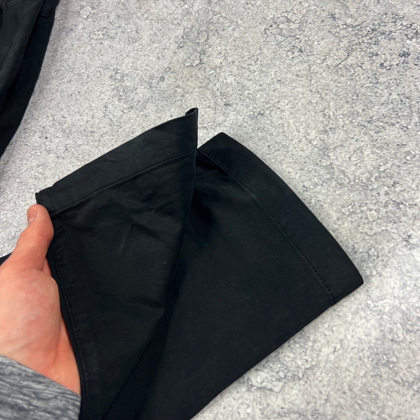 Stone Island Black Slim Cargo Trousers W32”