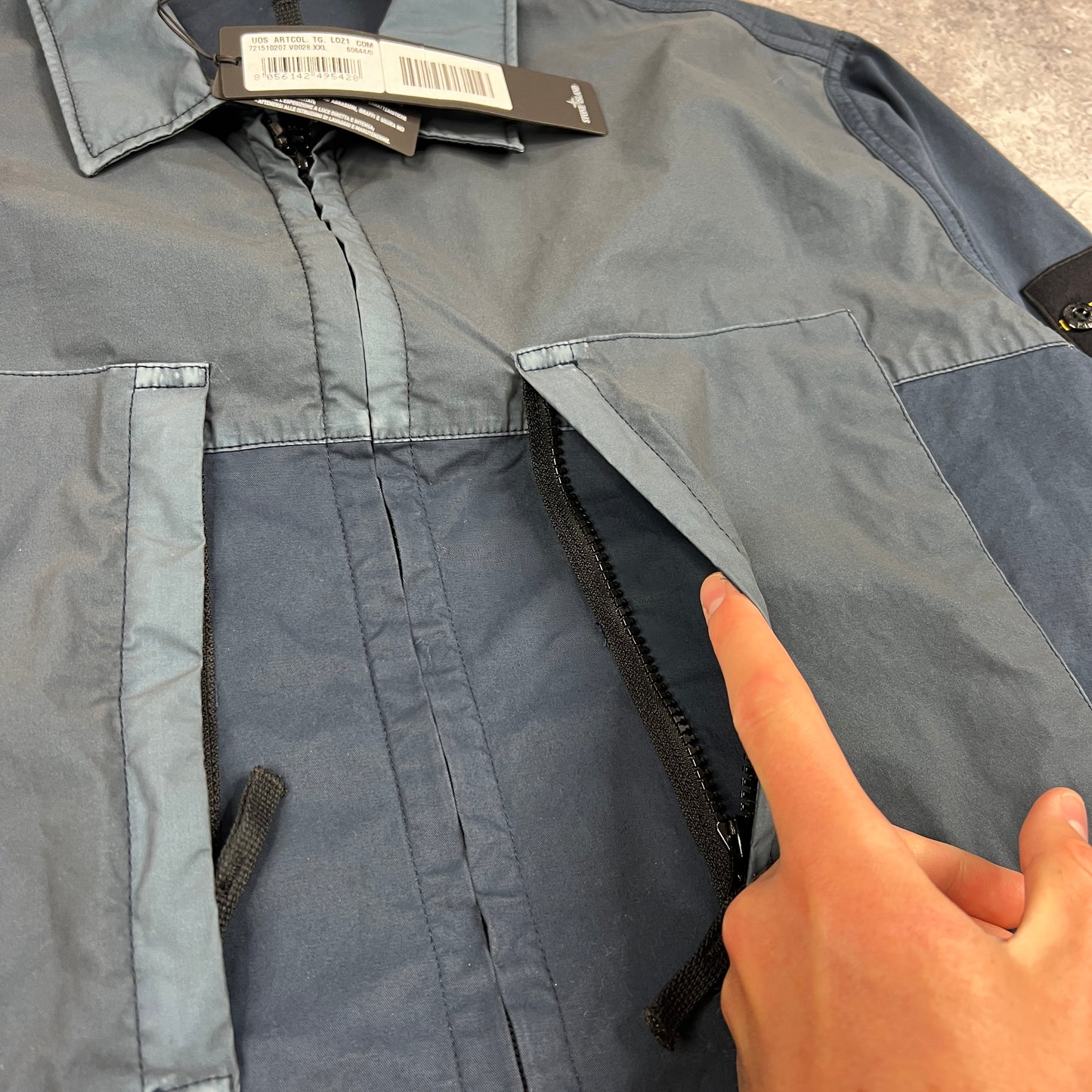 Stone Island Cotton/Mussola Gommata Overshirt XXL BNWT 26”