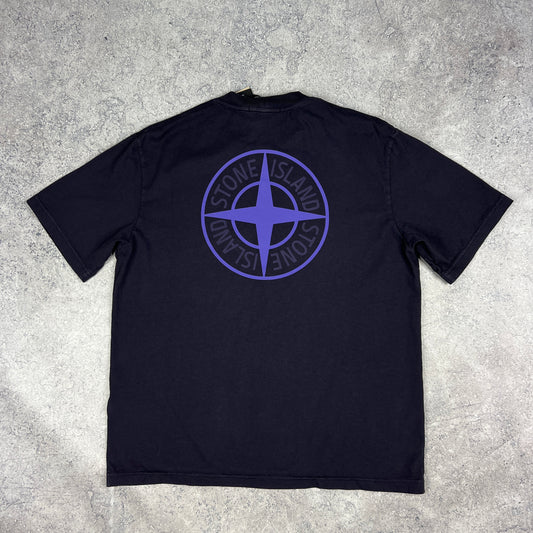 Stone Island Ink Blue Dial T-Shirt Large 23.75”