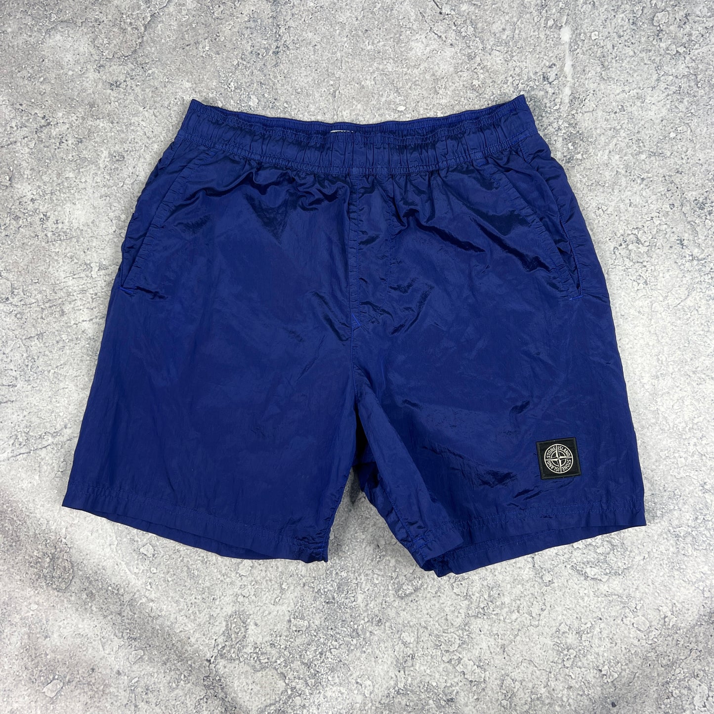 Stone Island Blue Nylon Metal Swimshorts Small 28-30”
