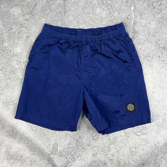 Stone Island Blue Nylon Metal Swimshorts Small 28-30”