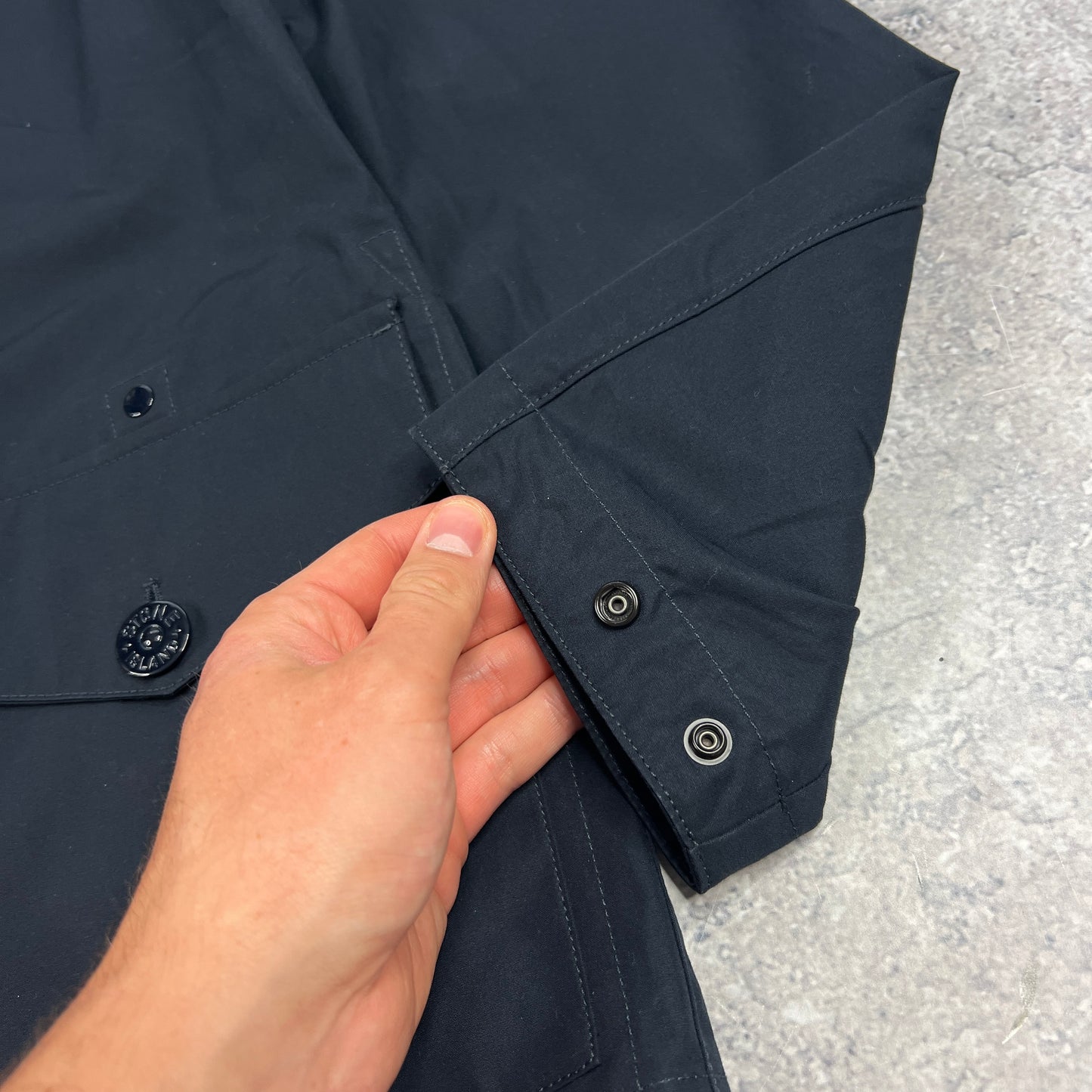 Stone Island Navy Ghost Weatherproof Cotton Jacket Small 20.5” BNWT