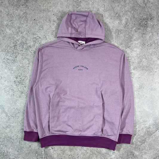 Stone Island Marina Purple Hoodie Large 24.5”