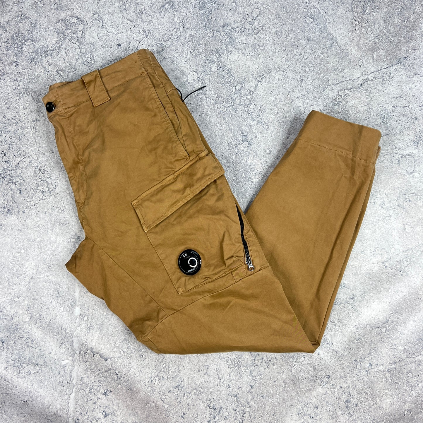 CP Company Beige Lens Cargo Trousers Size 48- W34”