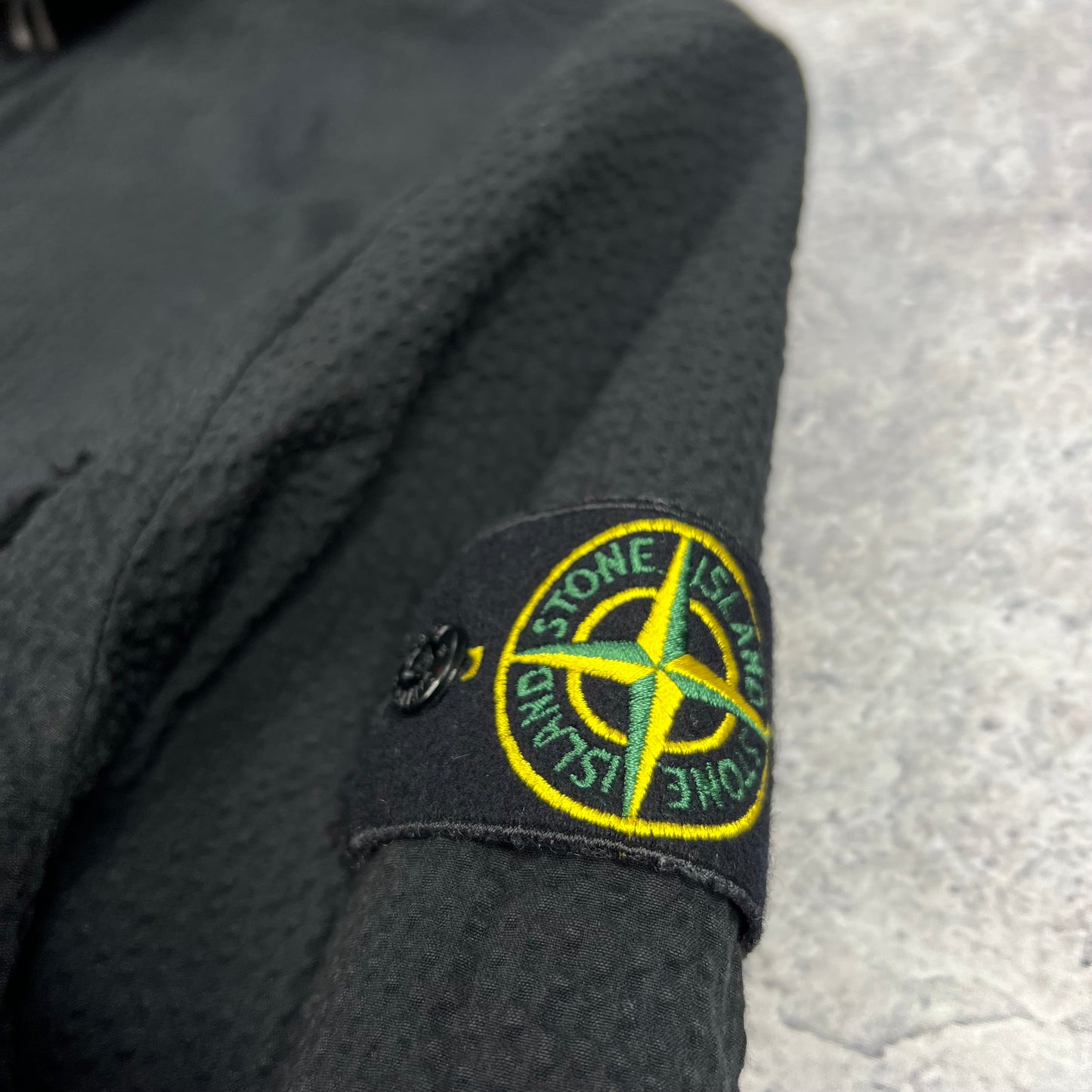 Stone Island Black Seersucker Suit Medium 32”