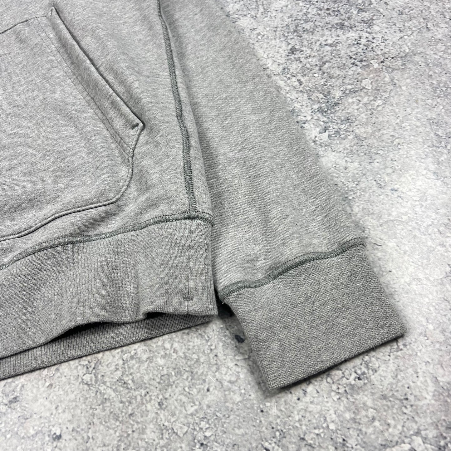 Stone Island Grey Pullover Hoodie Medium 21.5”