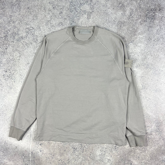 Stone Island Grey Ghost Sweatshirt Small 21.5”
