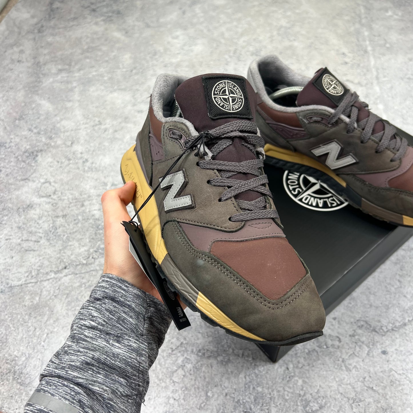 Stone Island x New Balance 998 Trainers UK8.5