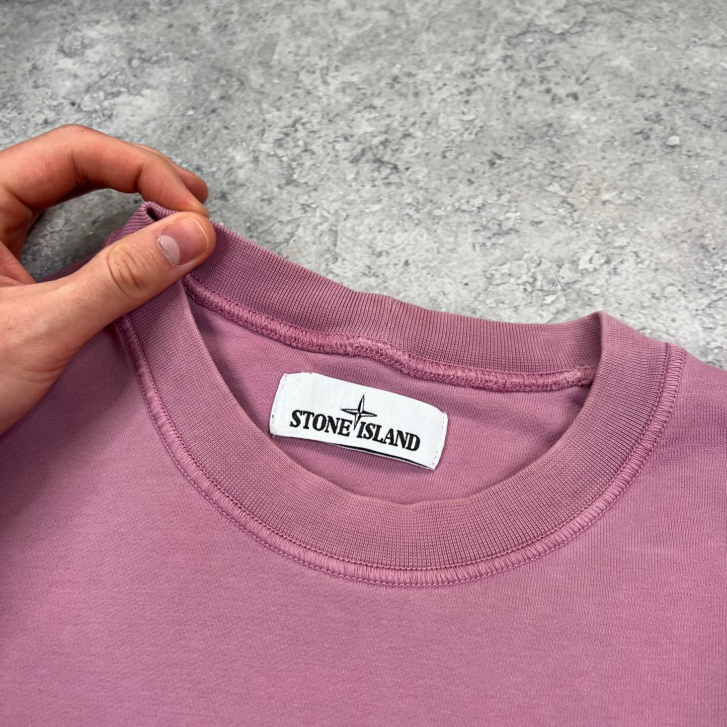 Stone Island Pink Sweatshirt Medium 21.5”