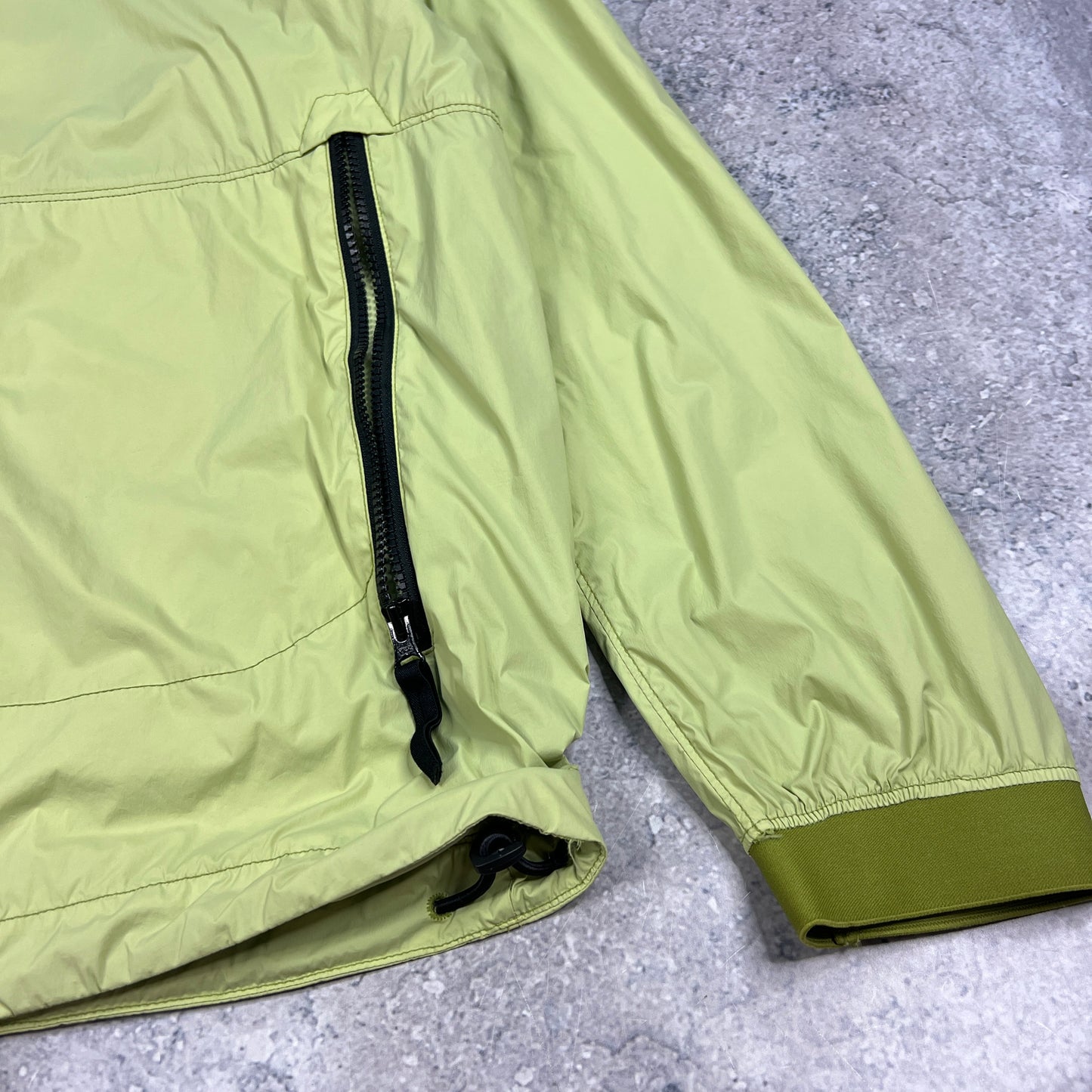 Stone Island Lime Skin Touch Nylon Jacket Large 23.5”