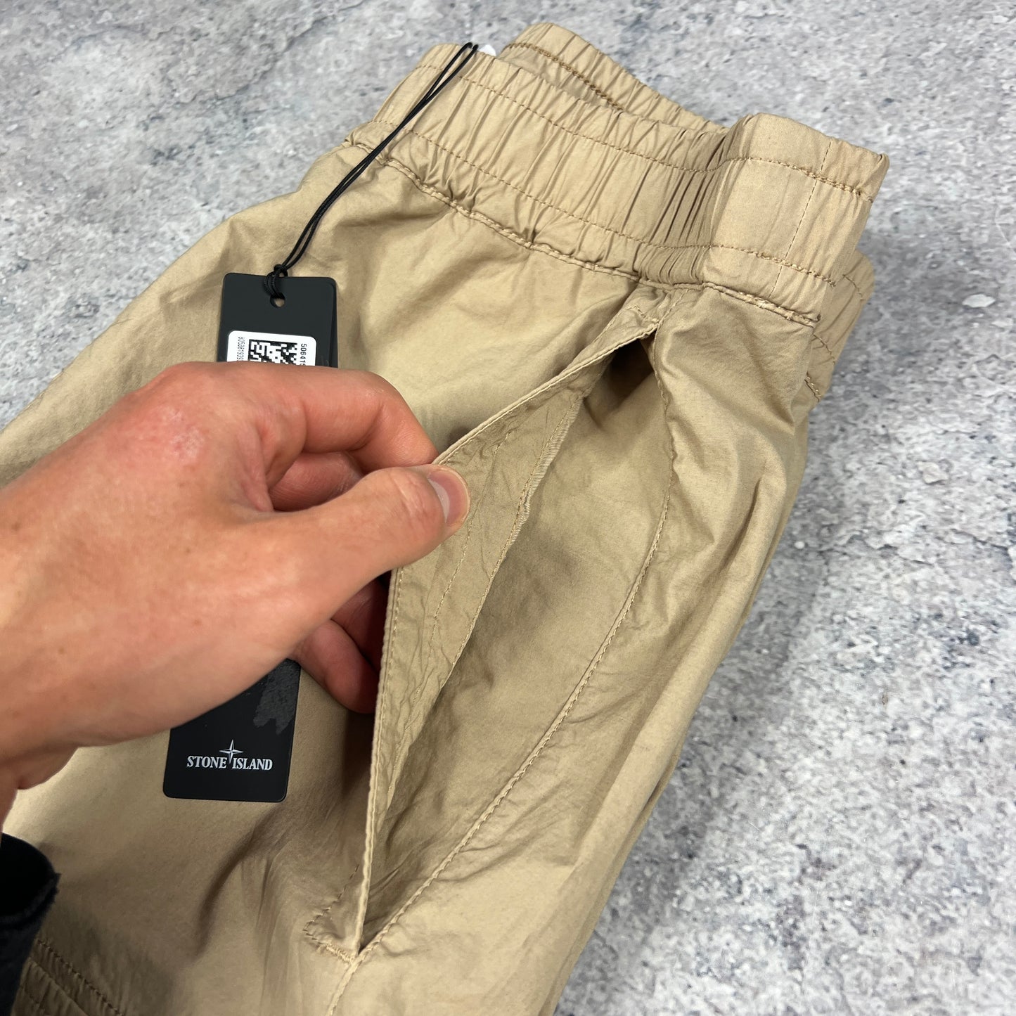 Stone Island Beige Cuffed Cargo Trousers W30” BNWT