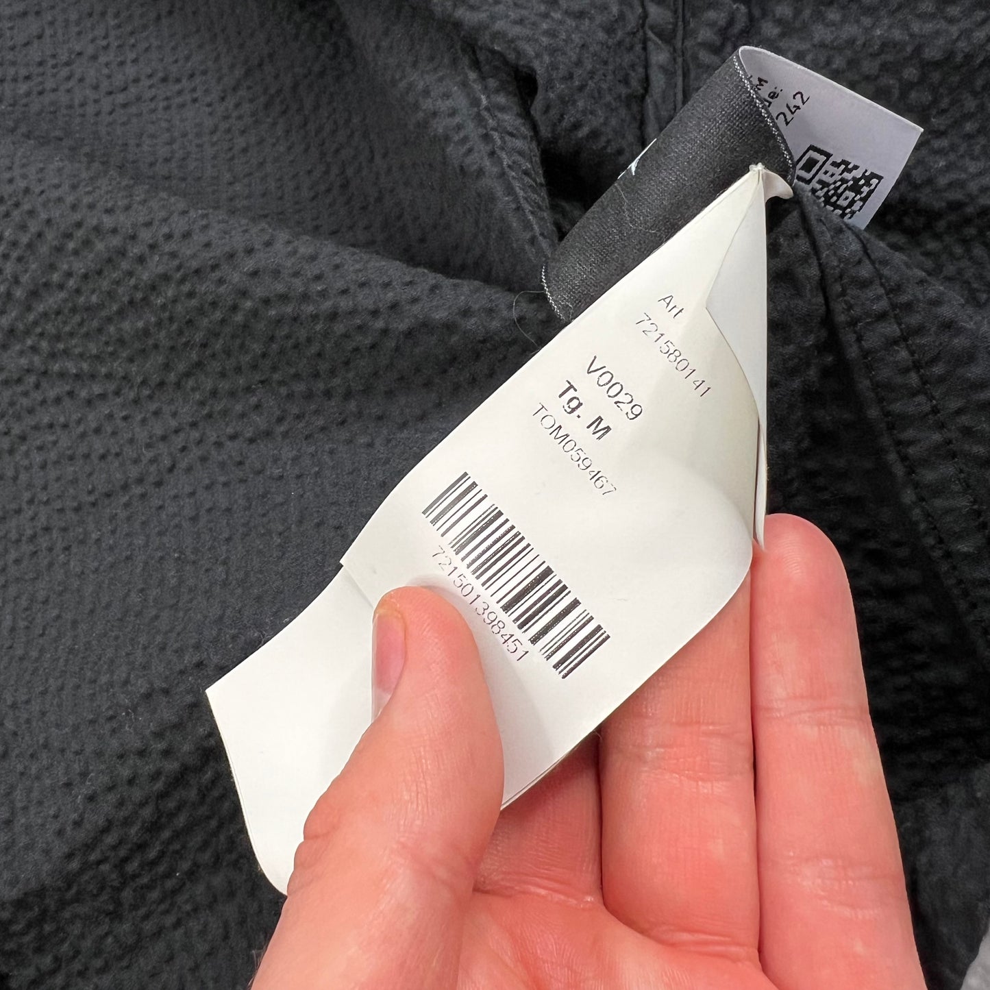 Stone Island Black Seersucker Suit Medium 32”