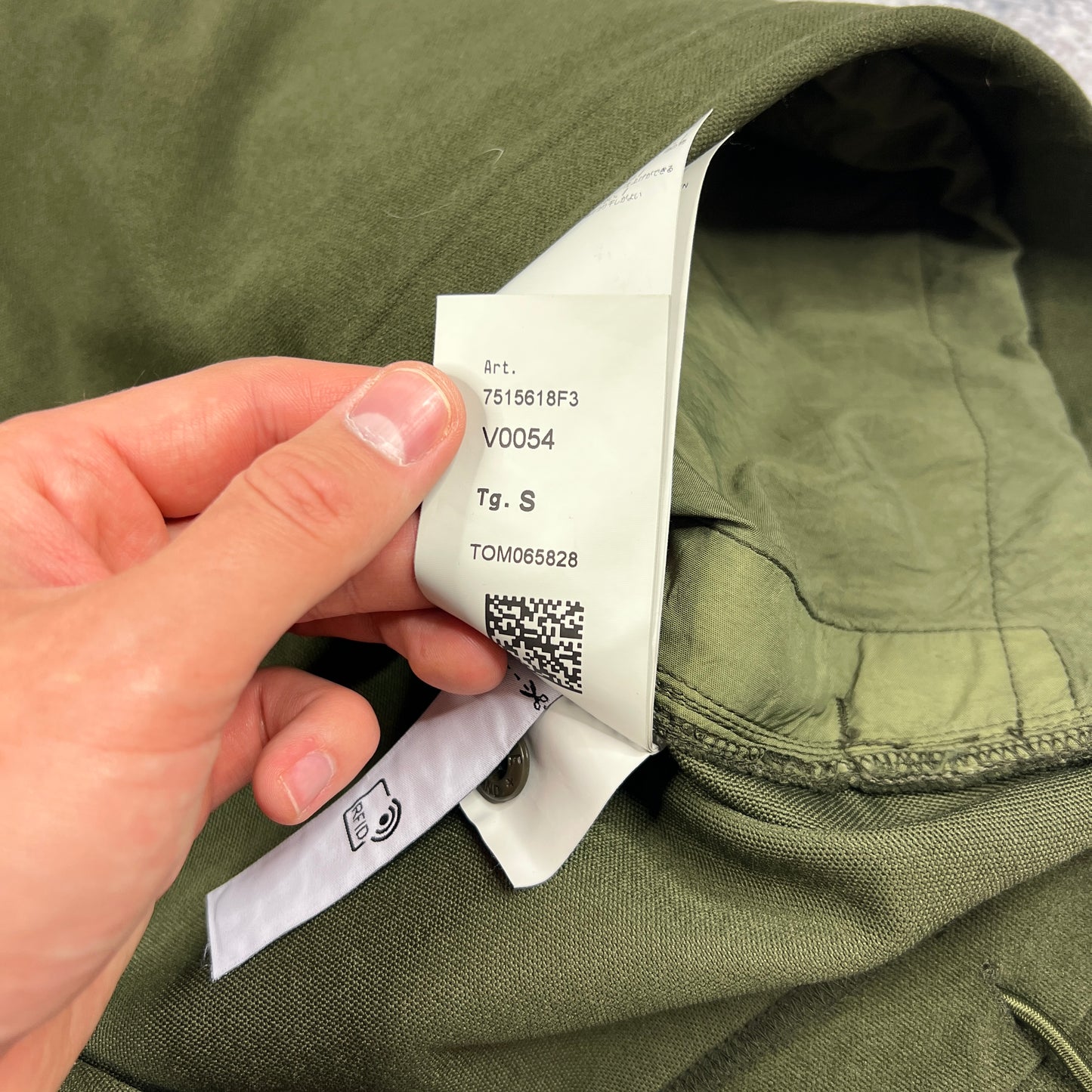 Stone Island Green Ghost Moleskin Pullover S/M 23”