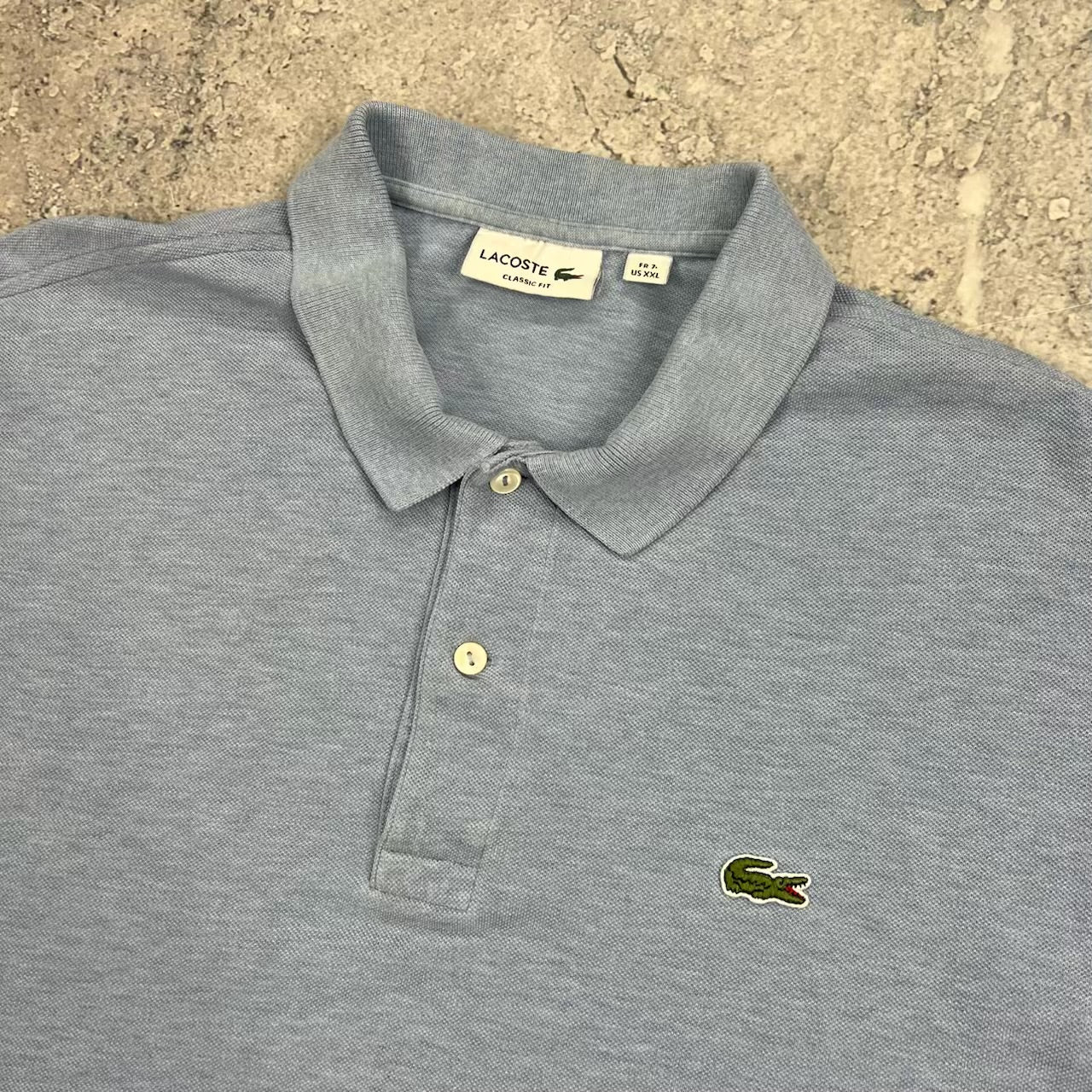 Lacoste Blue Polo Shirt Size 7 XXL 24.25”