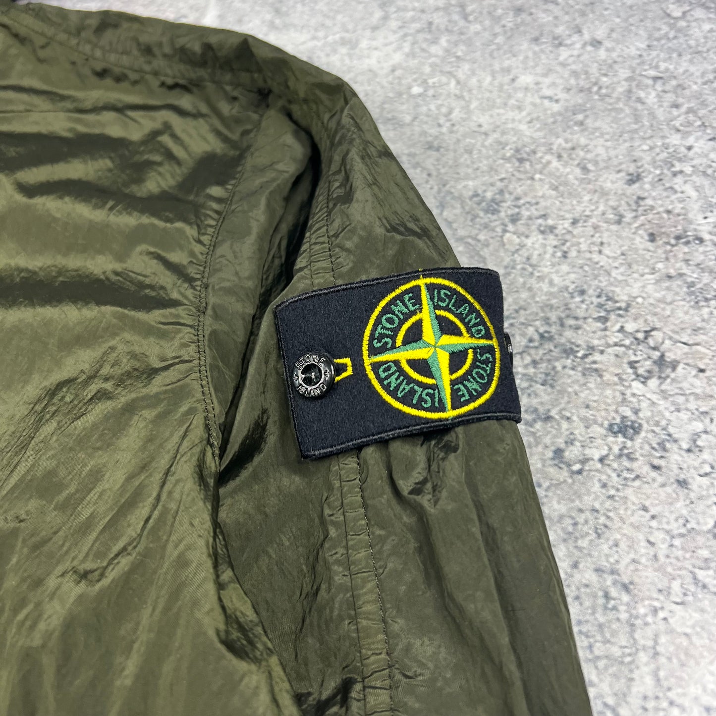 Stone Island Khaki Nylon Metal Watro Jacket XL 24.5”