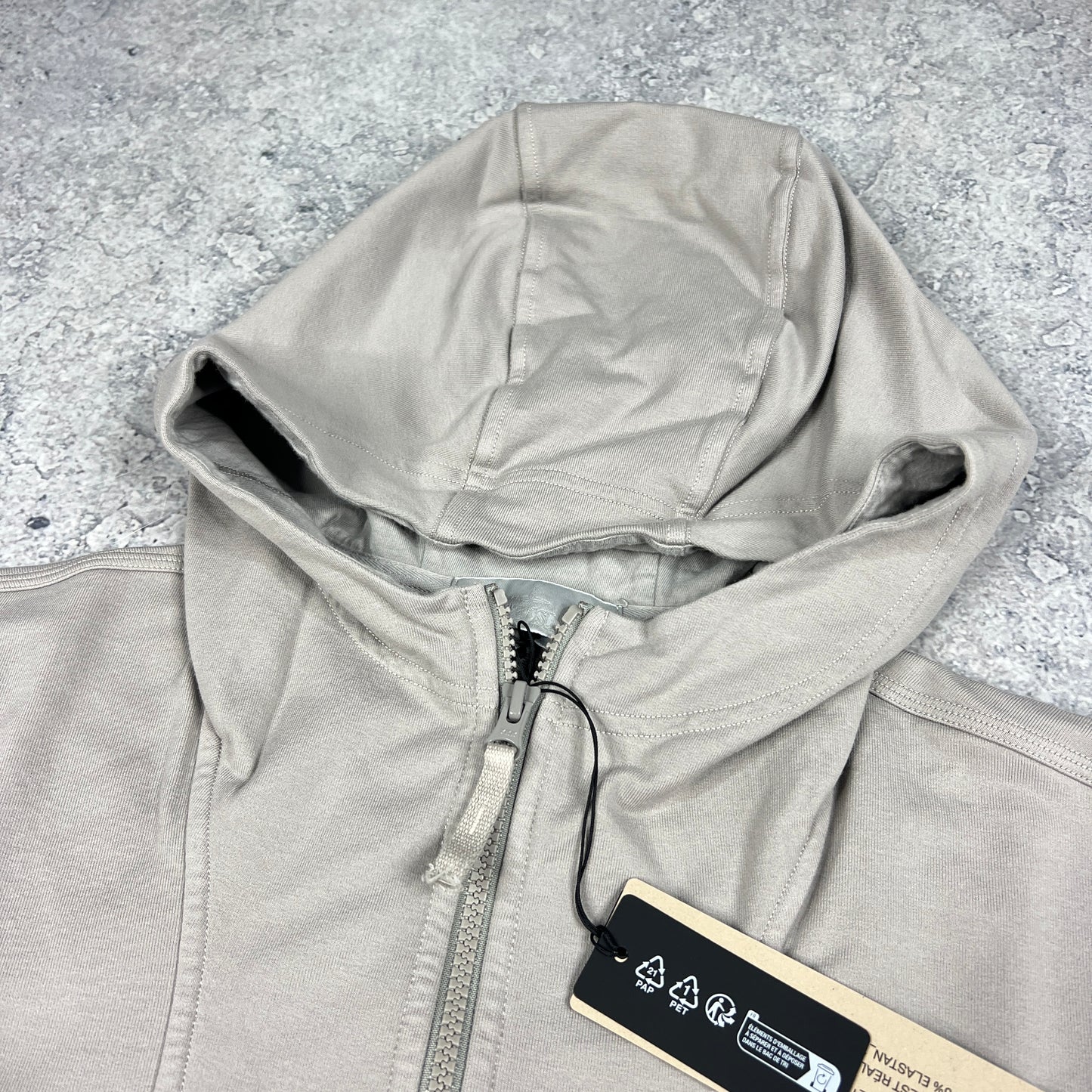 Stone Island Grey Ghost Cotton Stretch Hoodie BNWT