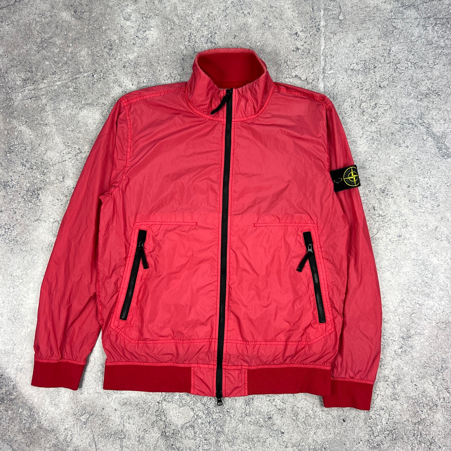Stone Island Pink Crinkle Reps Jacket Large 22.5”