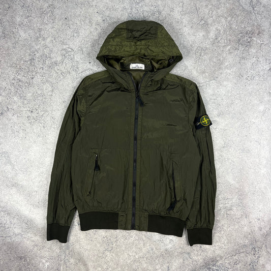 Stone Island Khaki Nylon Metal Watro Jacket Medium 22”