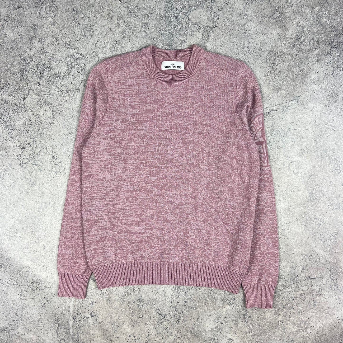 Stone Island Pink Knit Jumper Medium 20.25”