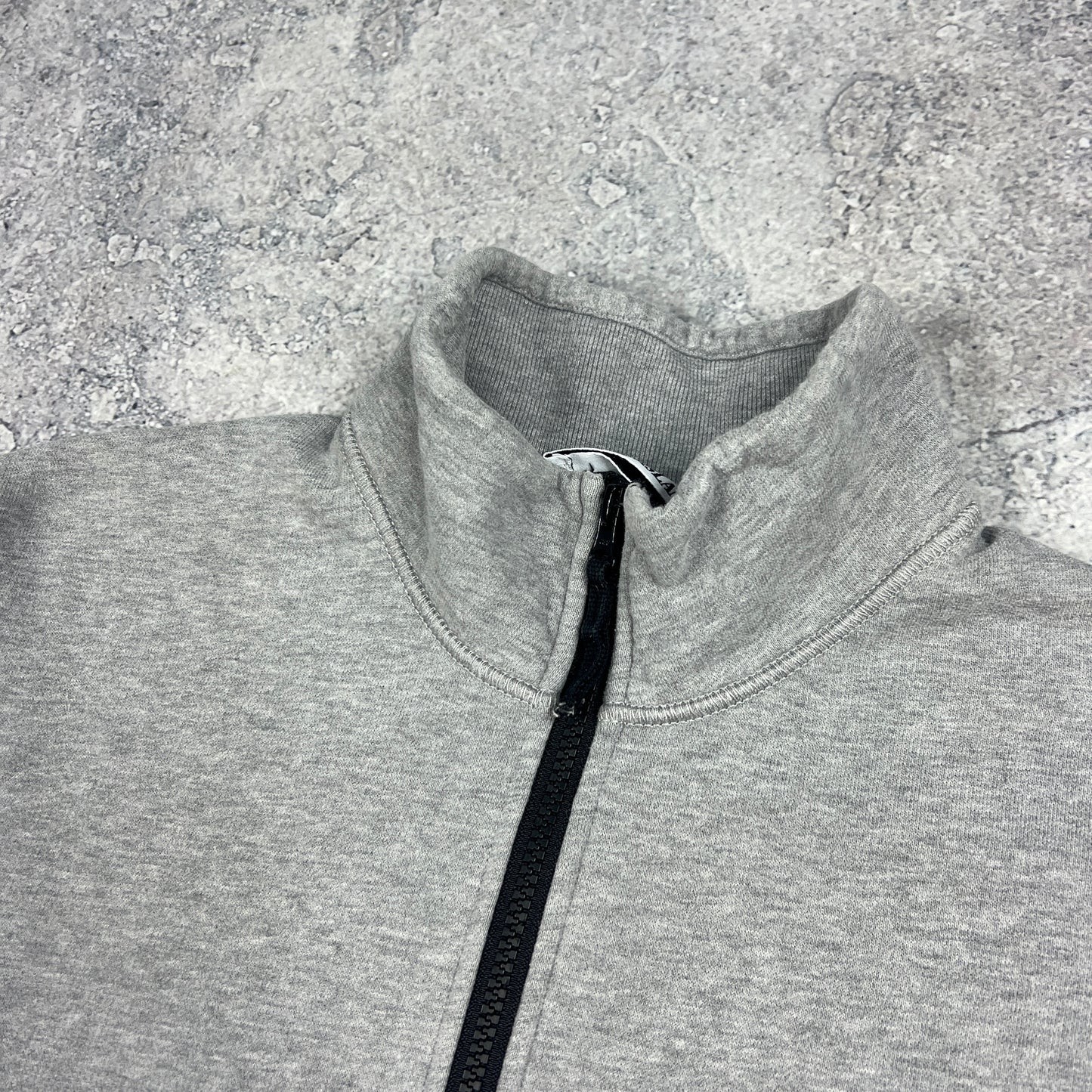 Stone Island Grey Quarter Zip Sweatshirt Medium 22”