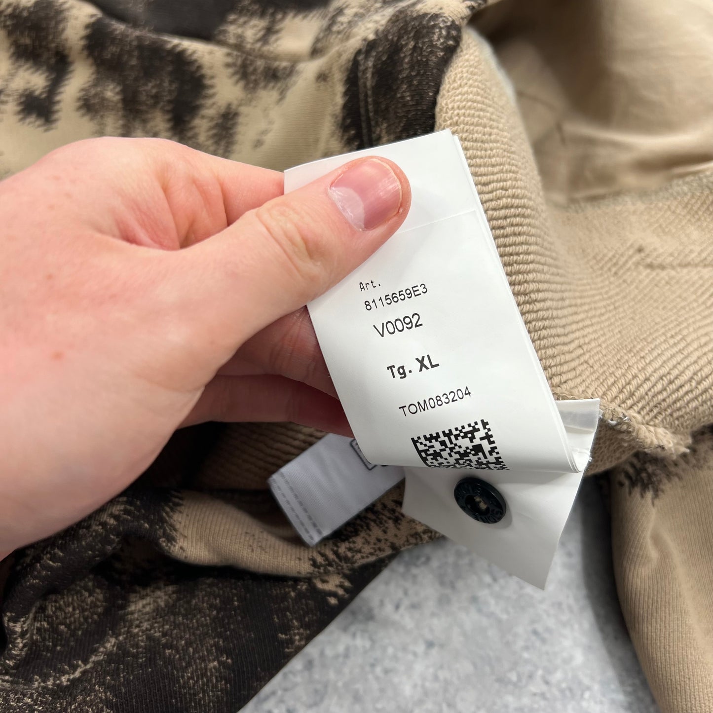 Stone Island Earth Camo Half Zip Hoodie XL 25” BNWT