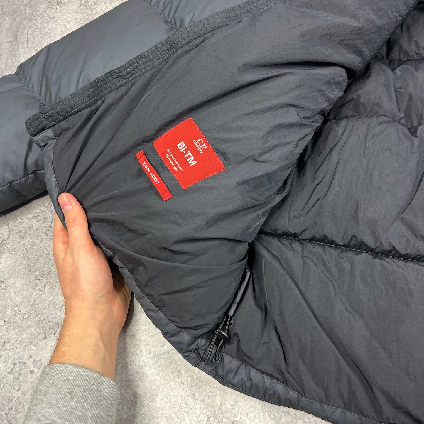 CP Company Grey Bi-TM Down Jacket XL 25.5” BNWT