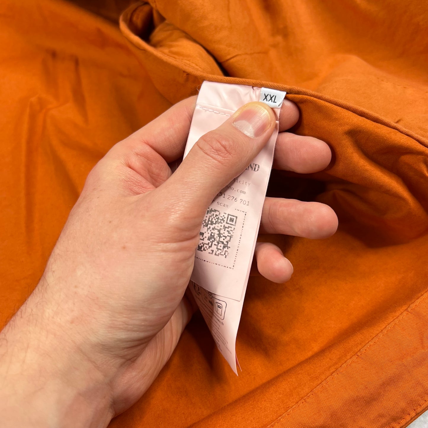 Stone Island Orange Supima Cotton Twill Jacket XXL 25” BNWT