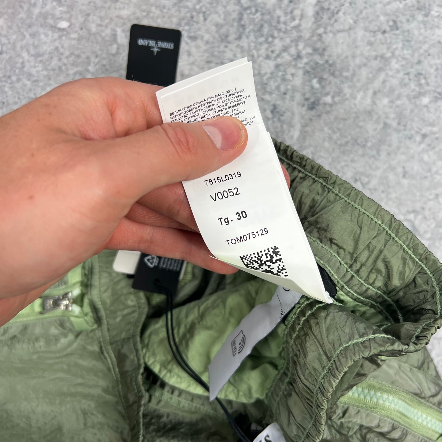 Stone Island Green Nylon Metal Cargo Shorts W28-30” BNWT