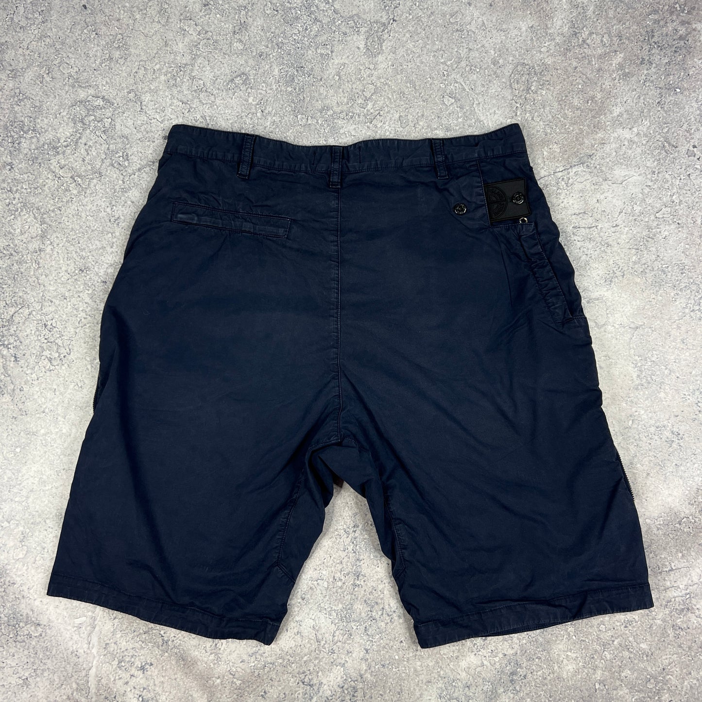 Stone Island Navy Shadow Project Cargo Shorts Size 50- W34”