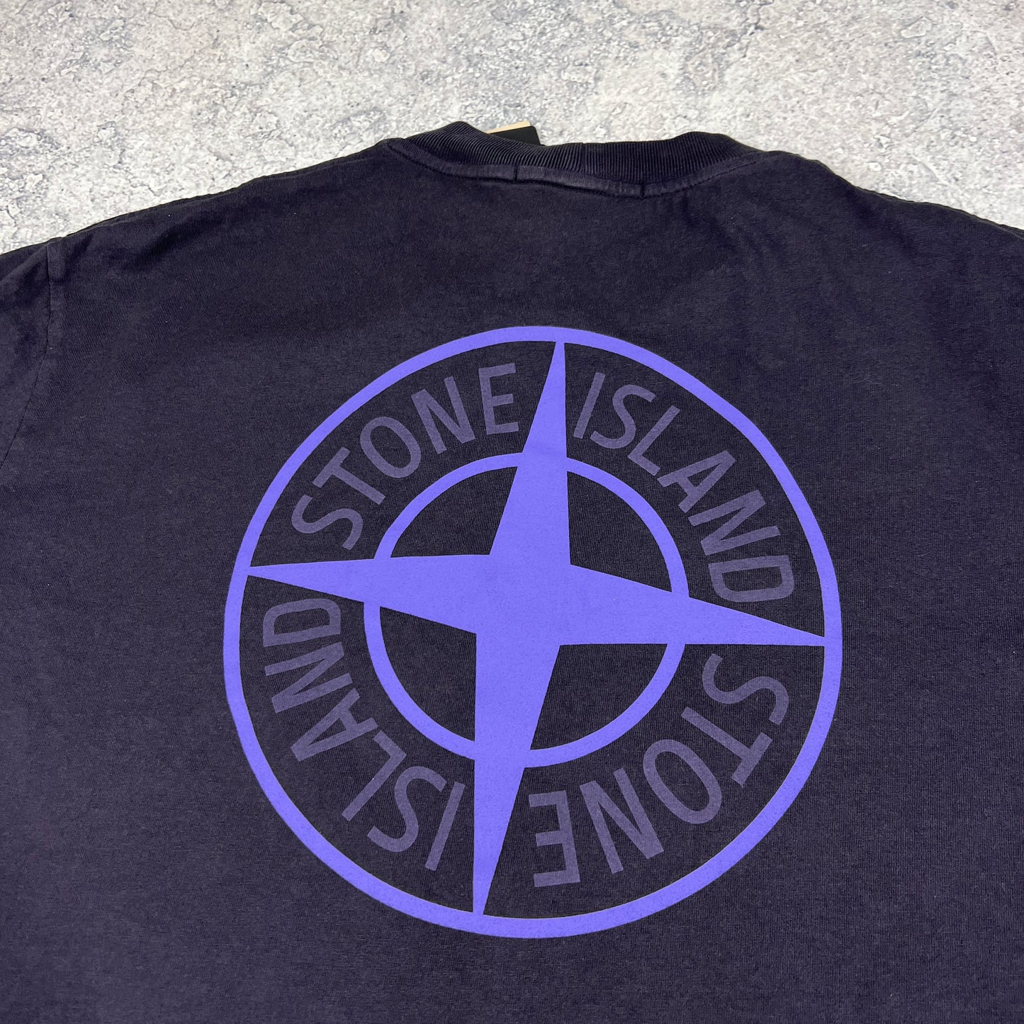 Stone Island Ink Blue Dial T-Shirt Large 23.75”
