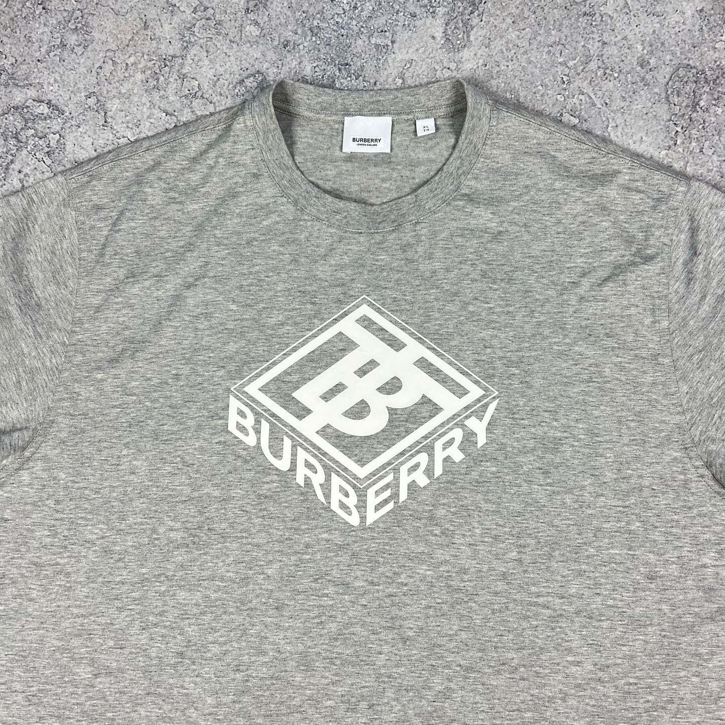Burberry Grey Logo T-Shirt XL 25.25”