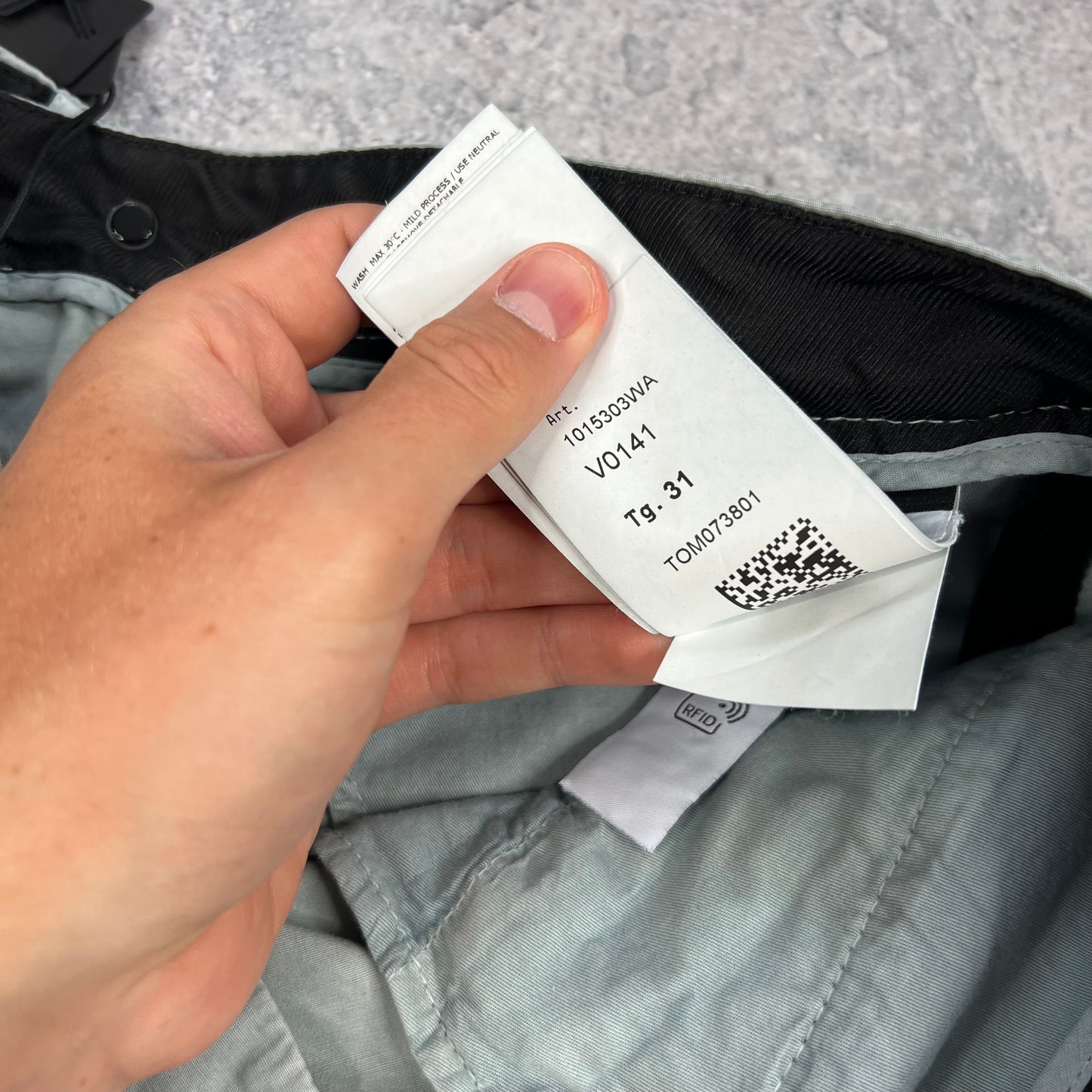 Stone Island Sky Blue Slim Cargo Trousers W31-32” BNWT