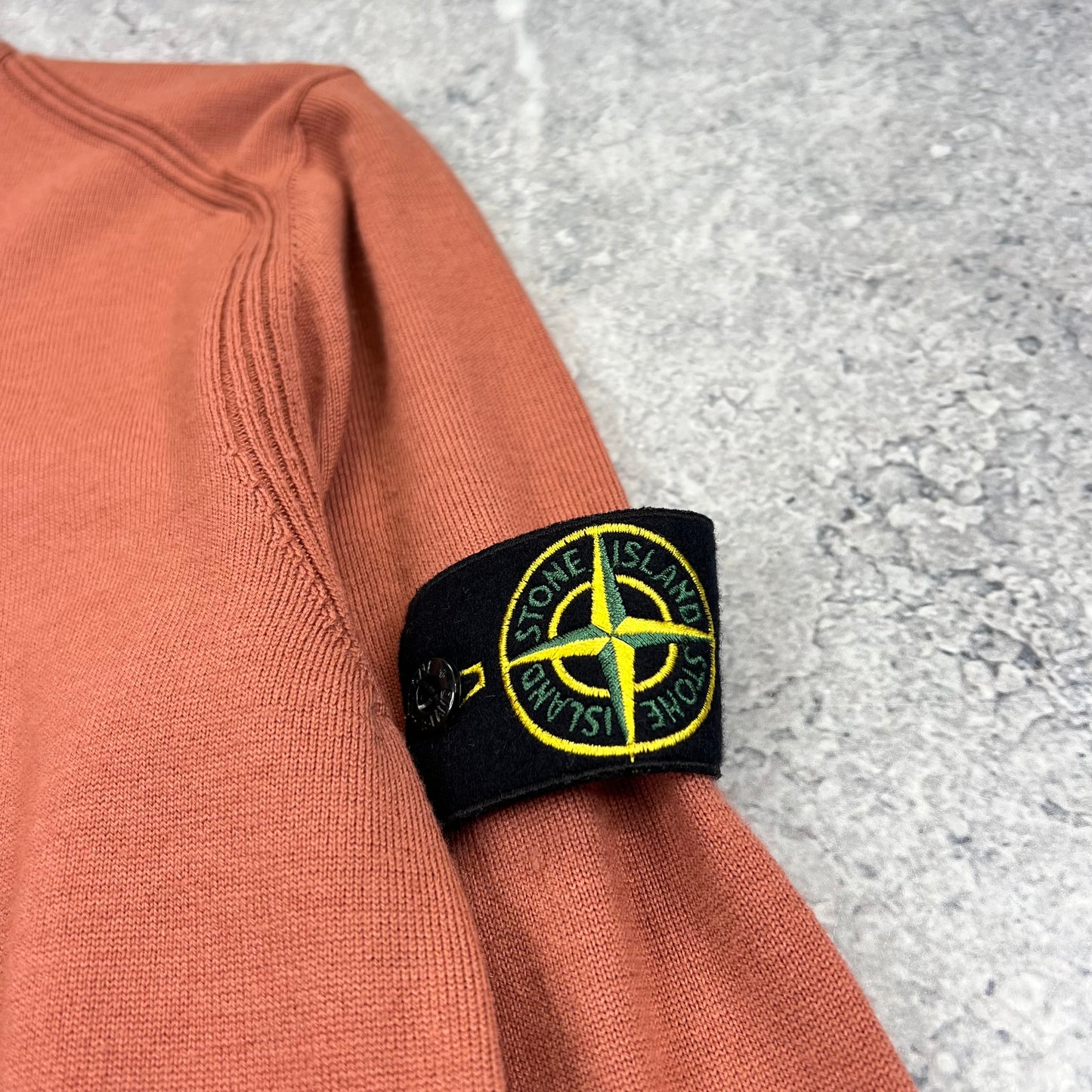 Stone Island Full Zip Knit Jumper Large 21.25”