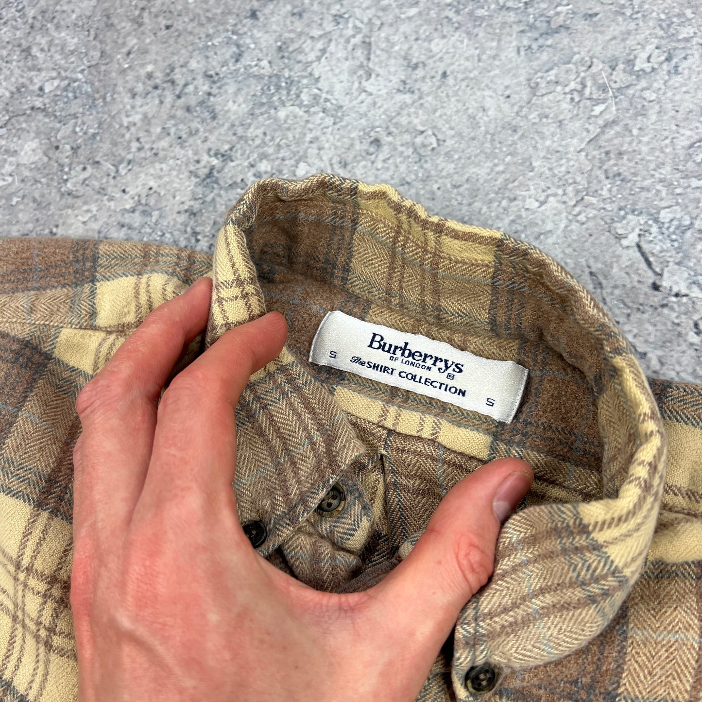 Burberry Vintage Check Flannel Shirt Size 5- Large 22.5”