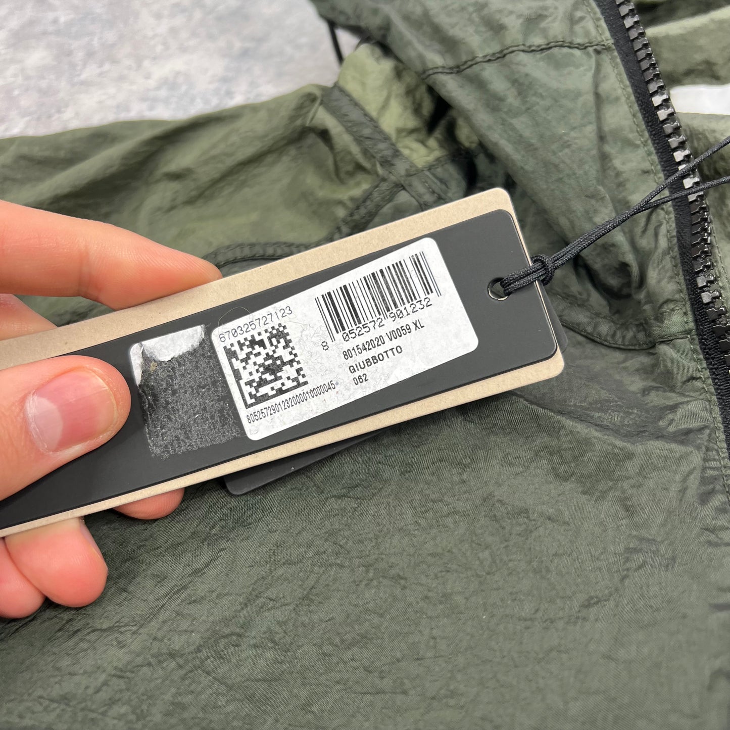 Stone Island Khaki Nylon Metal Watro Jacket XL 23.75” BNWT