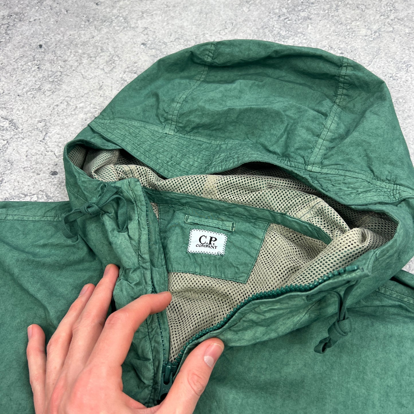 CP Company Ba-Tic Green Lens Jacket Size 50- Large 22.5”