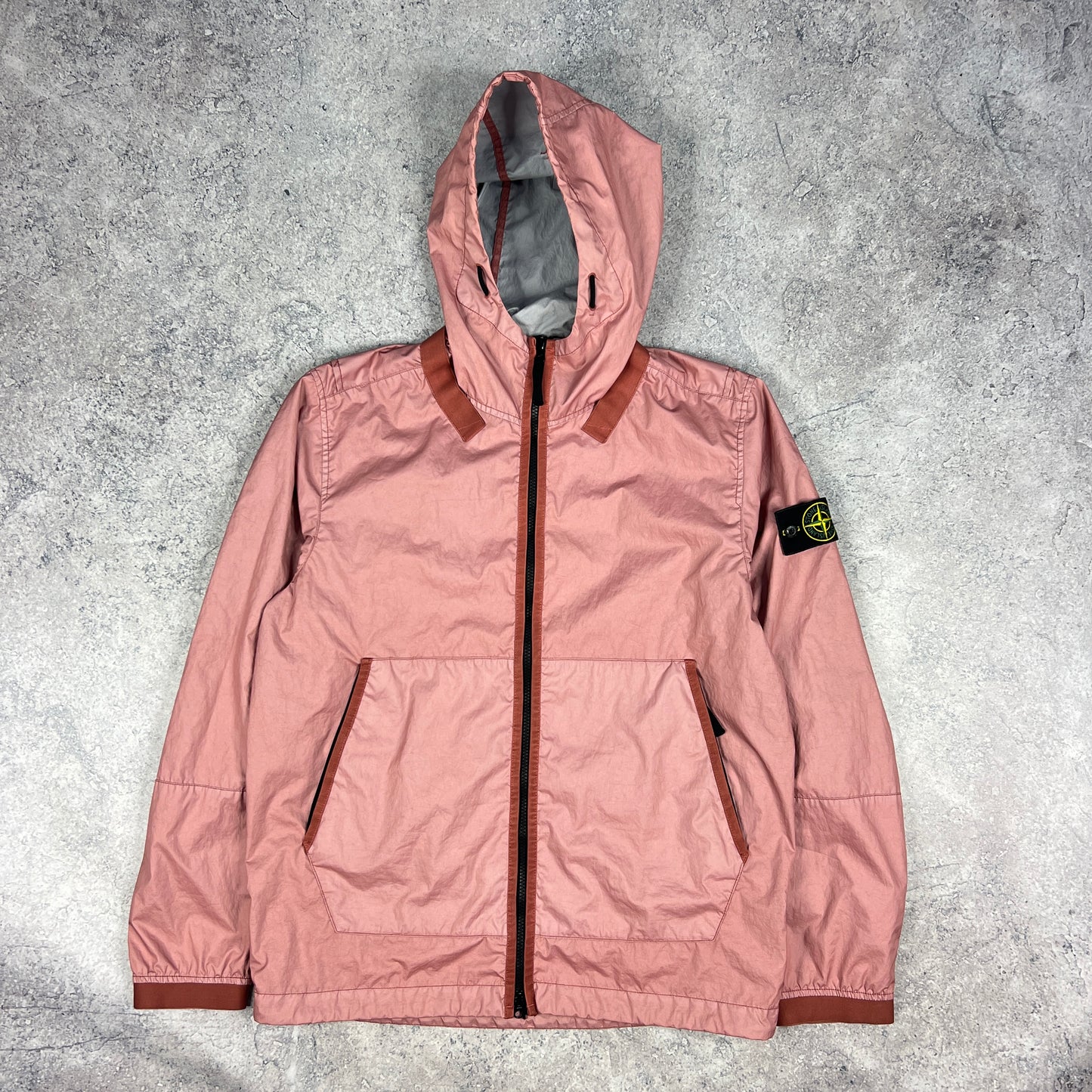 Stone Island Pink Membrana Jacket Large 23.25”